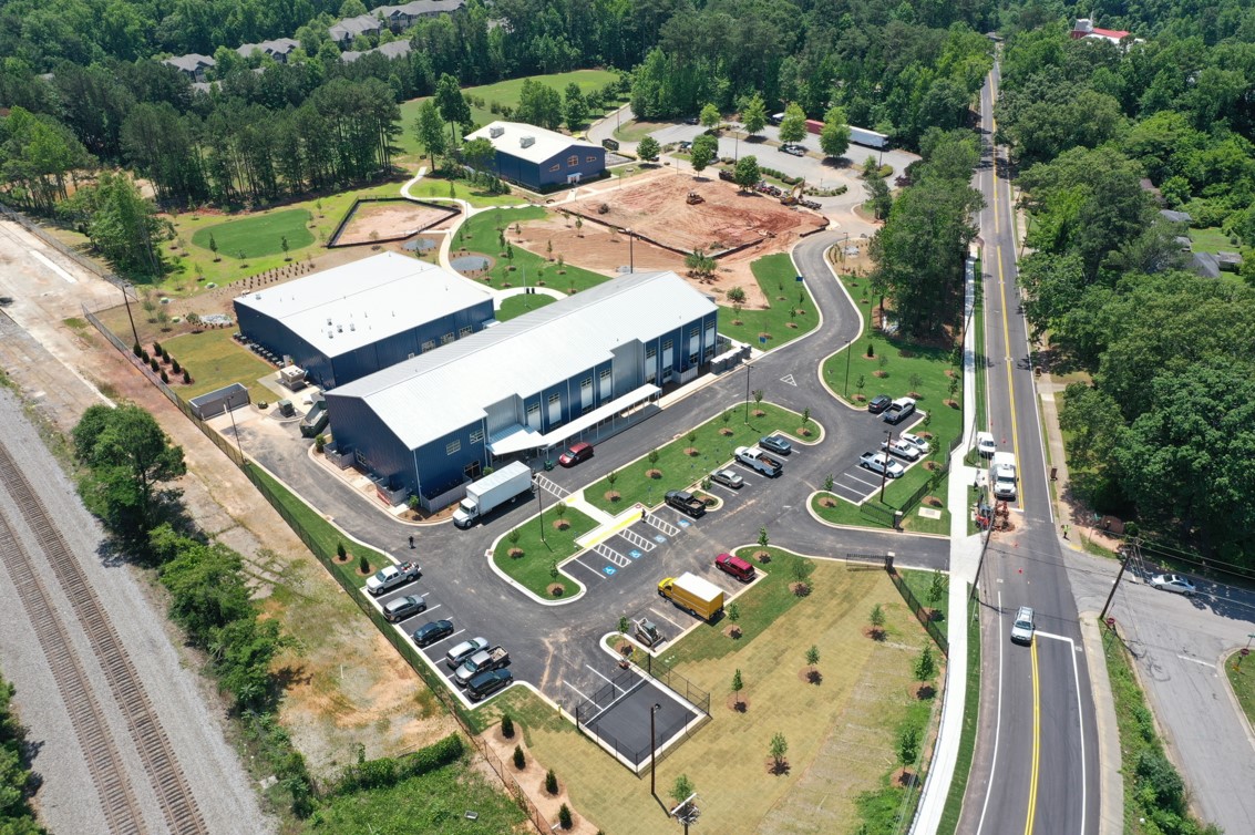 Atlanta Youth Academy aerial view of the campus expansion