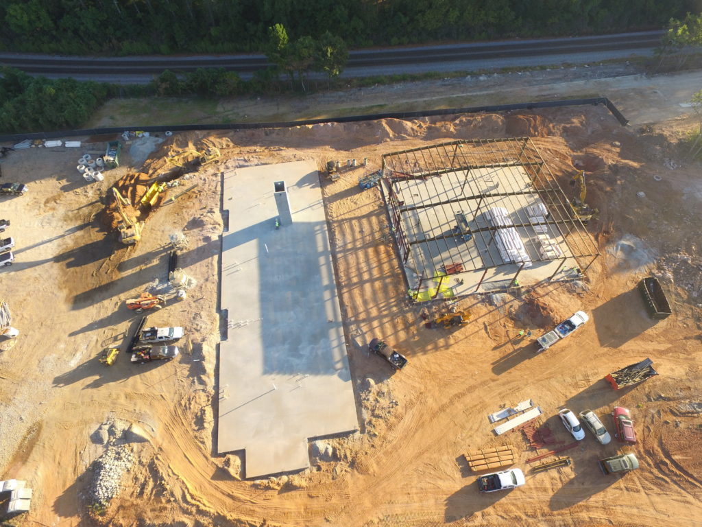 Atlanta Youth Academy aerial view of the construction site for their campus expansion